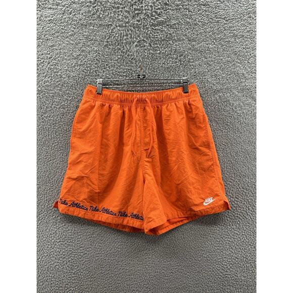 Nike Club Varsity Flow Shorts Safety Orange Men’s Size Medium